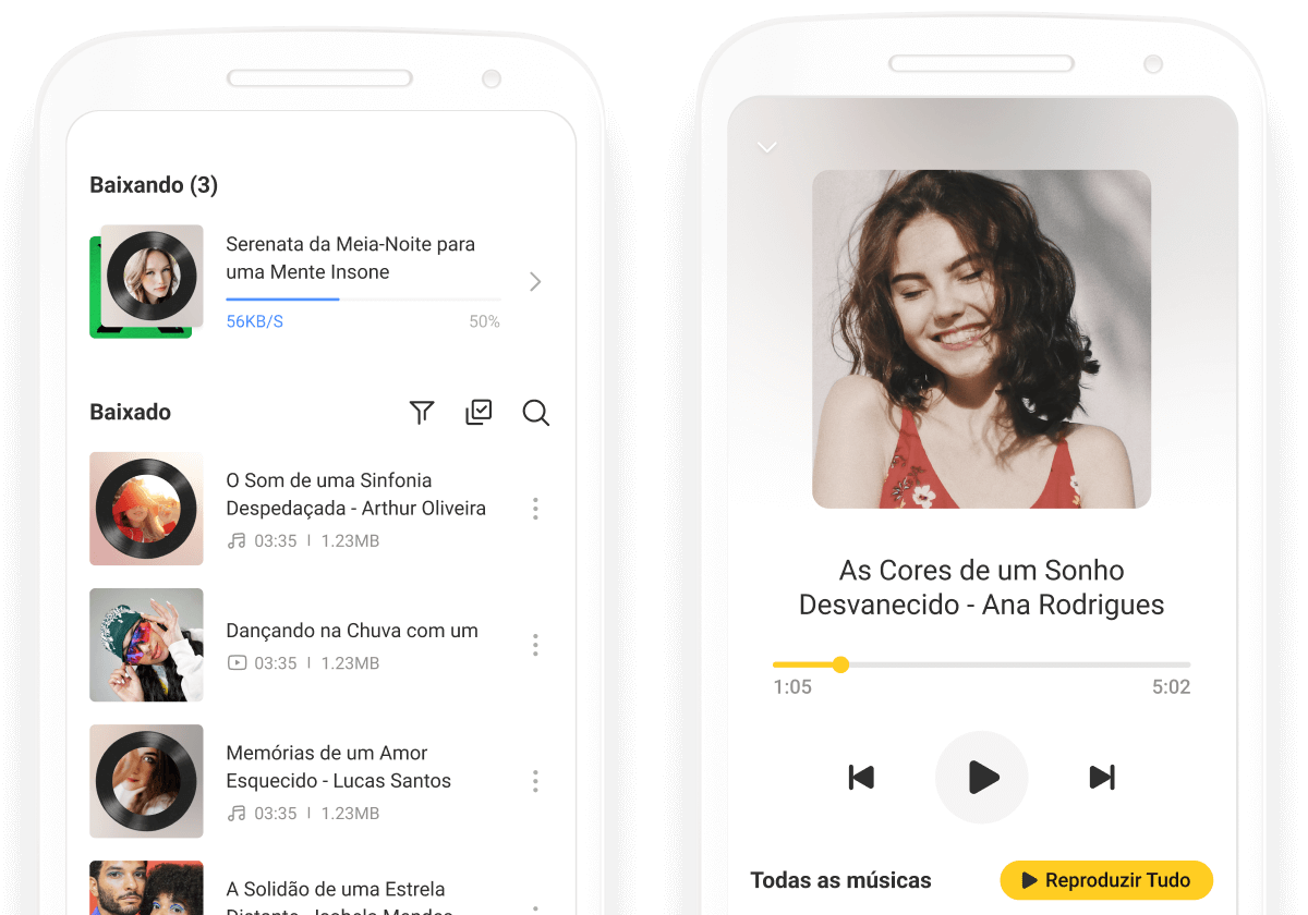 Reprodução offline perfeita