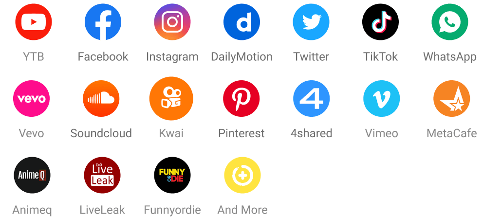 Snaptube รองรับทุกรายการที่มีอยู่บนแพลตฟอร์มออนไลน์