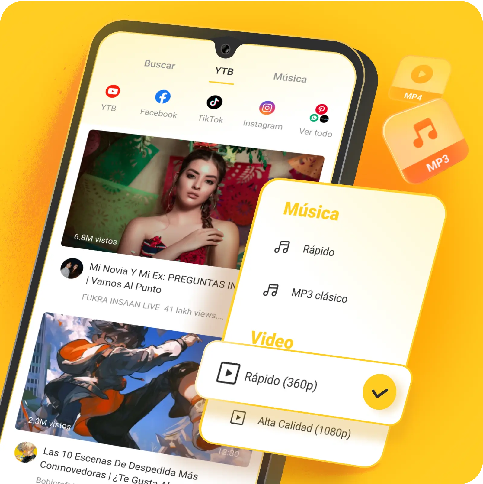 Snaptube APK para descargar música y videos