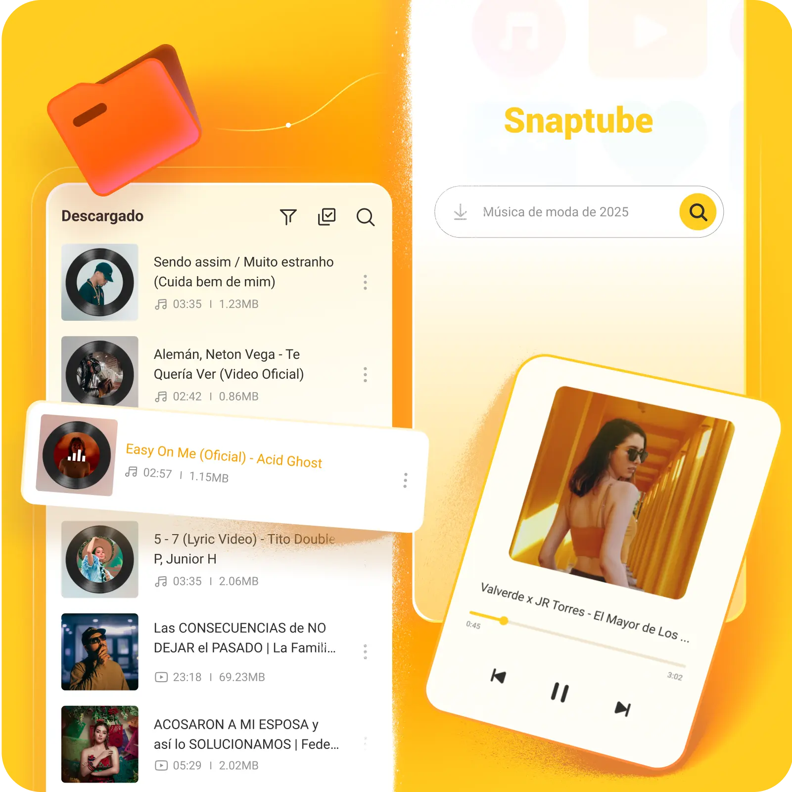 Descarga y reproducción todo en uno