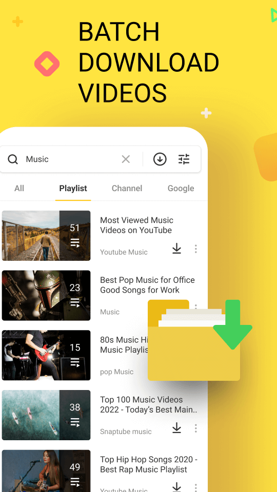 Snaptube batch download