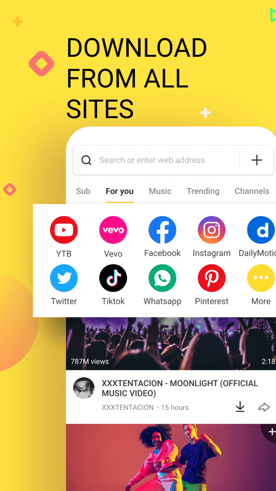 Snaptube support all format